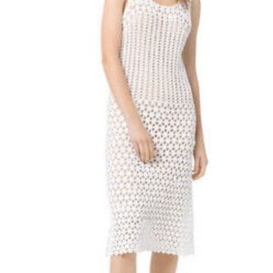 New Michael Kors knit dress white and nude small